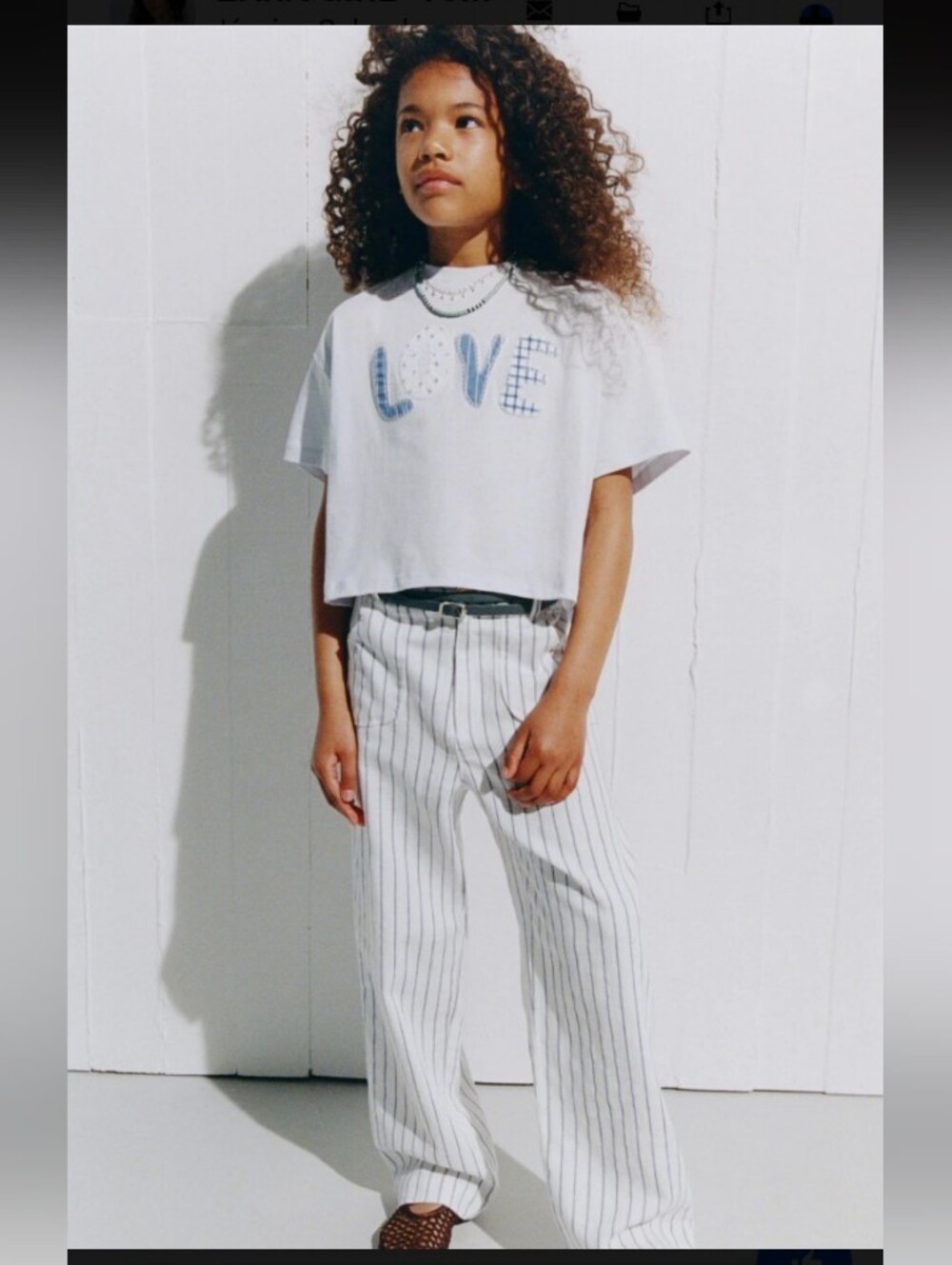 Zara Girls Patchwork Tee